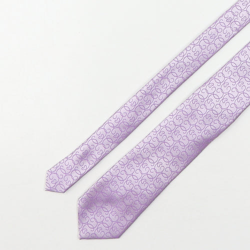 Michelsons Mens Pink Geometric Silk Pointed Tie One Size