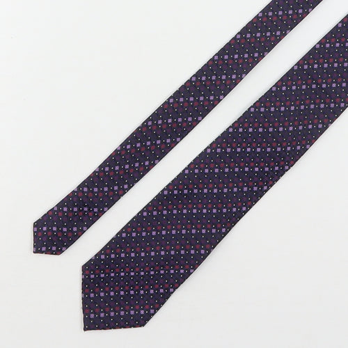 Skopes Mens Multicoloured Geometric Polyester Pointed Tie One Size