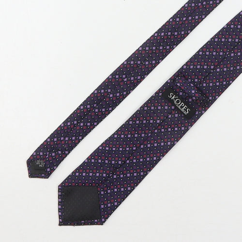 Skopes Mens Multicoloured Geometric Polyester Pointed Tie One Size
