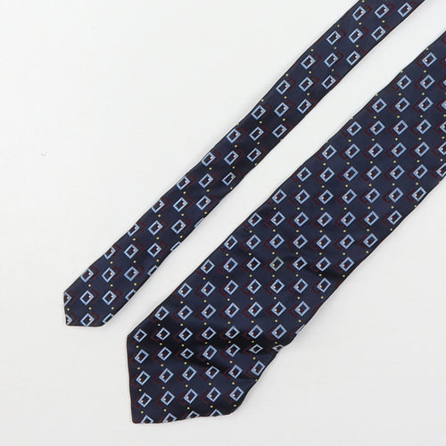 Frangi Mens Multicoloured Geometric Silk Pointed Tie One Size