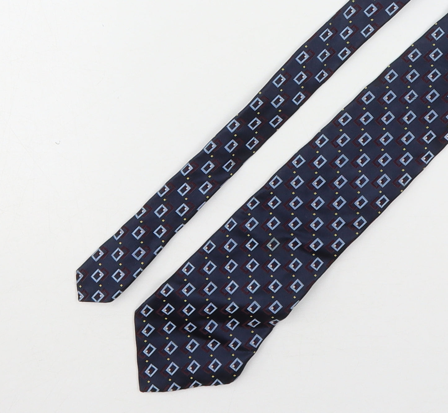 Frangi Mens Multicoloured Geometric Silk Pointed Tie One Size