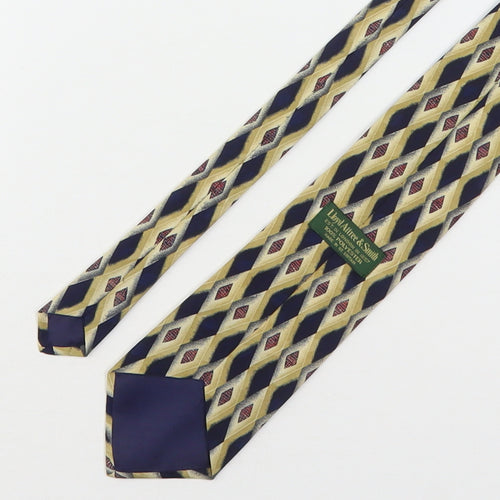 Lloyd Attree & Smith Mens Multicoloured Geometric Silk Pointed Tie One Size