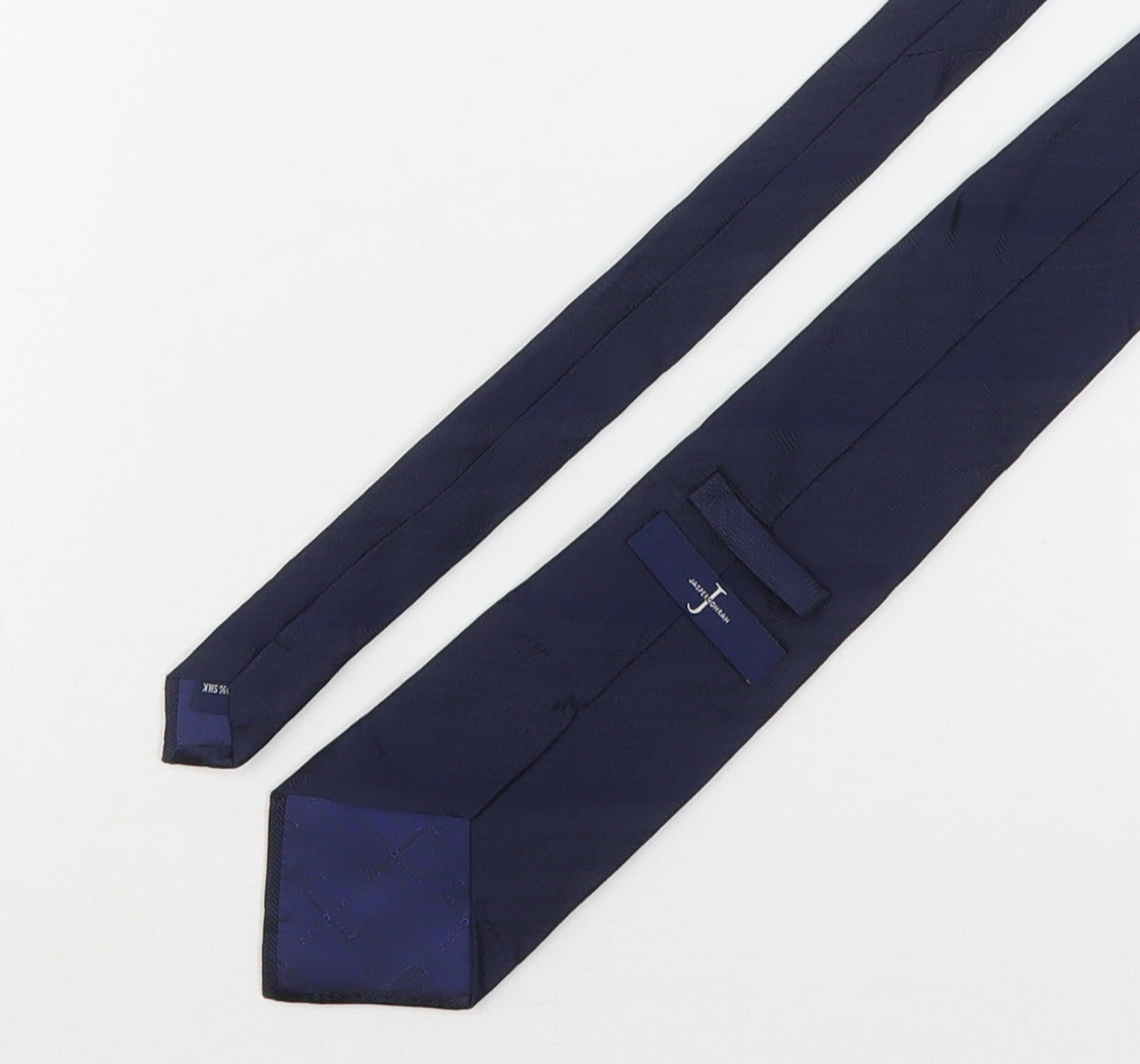 Jasper Conran Mens Blue Striped Silk Pointed Tie One Size
