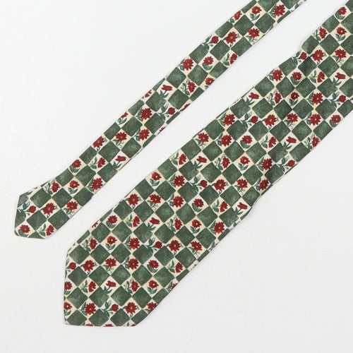 Charleston  Mens Multicoloured Floral Silk Pointed Tie One Size
