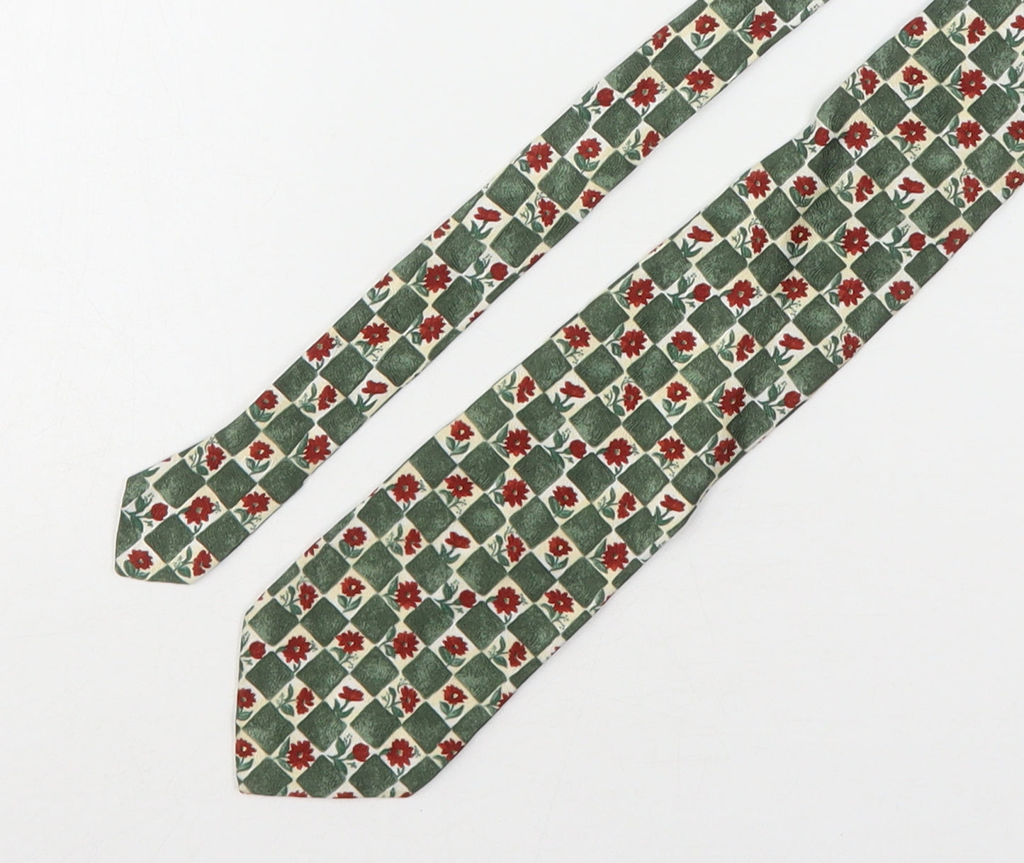 Charleston  Mens Multicoloured Floral Silk Pointed Tie One Size