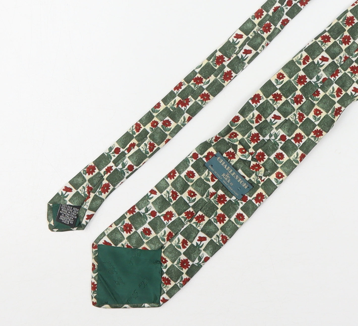 Charleston  Mens Multicoloured Floral Silk Pointed Tie One Size