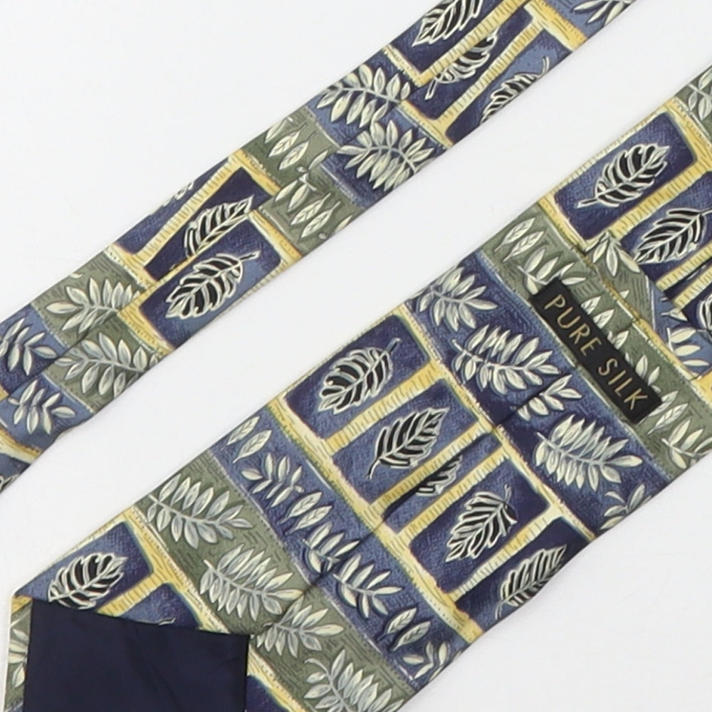 Marks and Spencer Mens Multicoloured Floral Silk Pointed Tie One Size