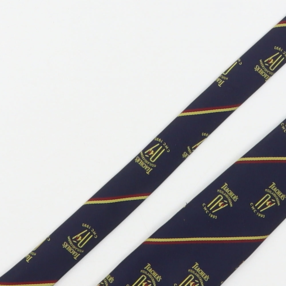 Teachers  Mens Multicoloured Geometric Polyester Pointed Tie One Size