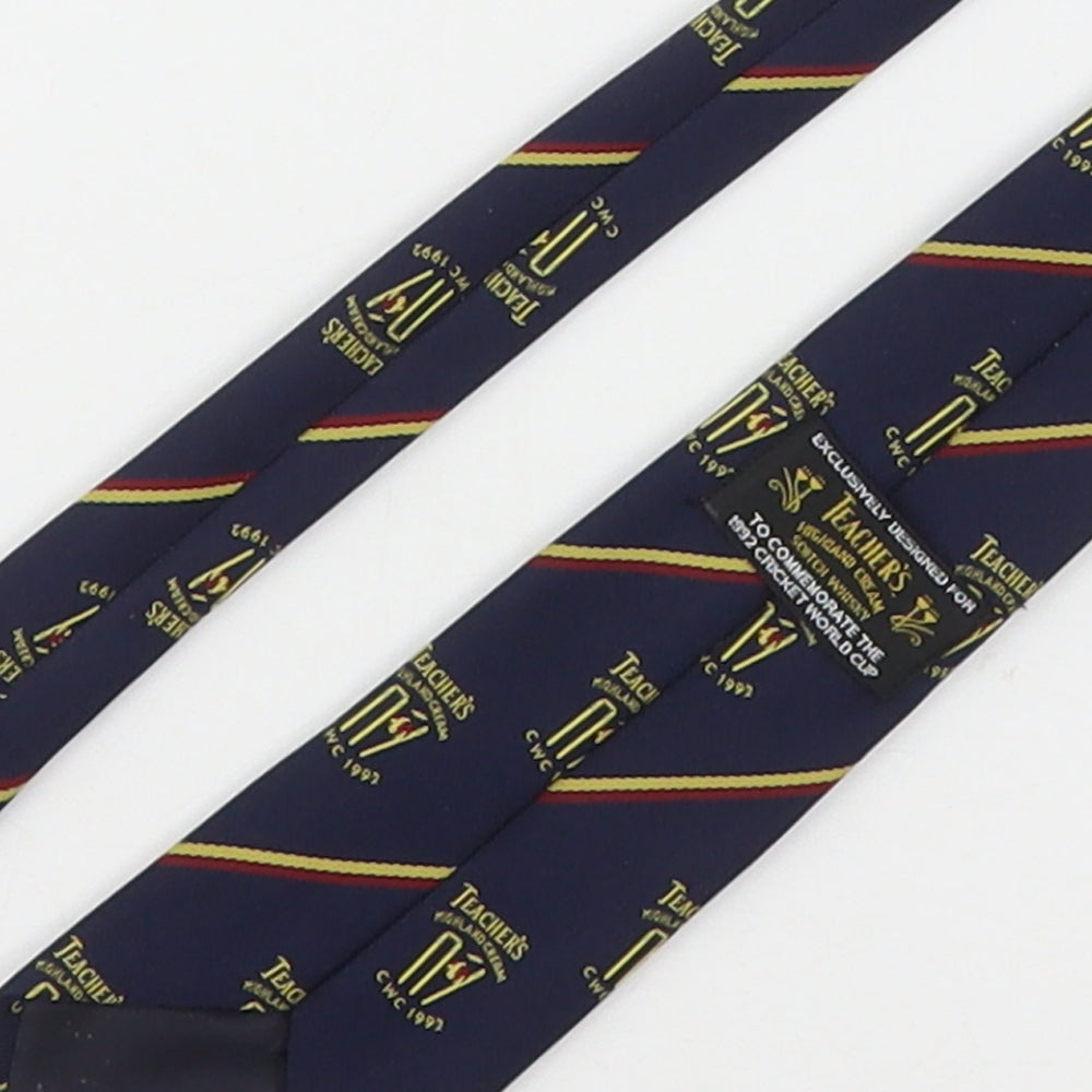 Teachers  Mens Multicoloured Geometric Polyester Pointed Tie One Size
