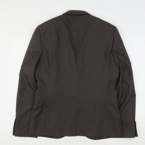 NEXT Mens Brown  Polyester Jacket Suit Jacket Size 42