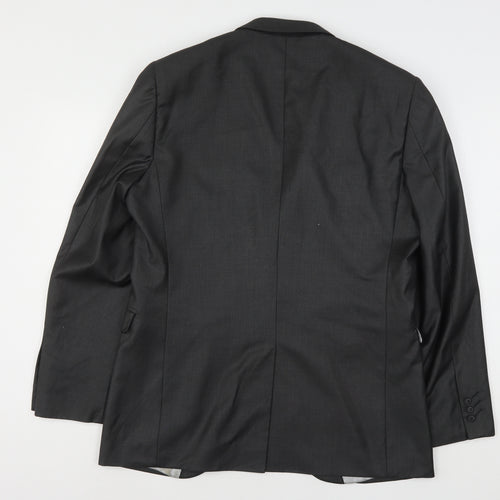 Butler & Webb Mens Grey  Polyester Jacket Suit Jacket Size 42
