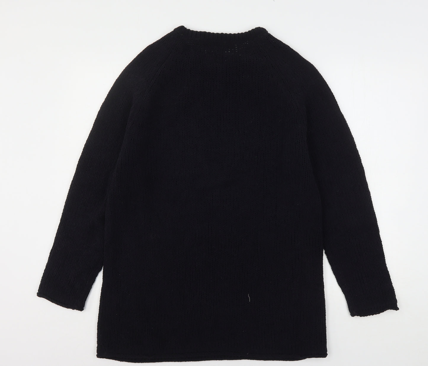 Dissident Mens Black Round Neck  Polyester Pullover Jumper Size M