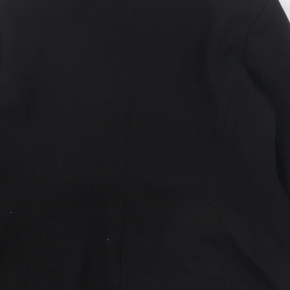 New Look Womens Black   Jacket Blazer Size 14  Button