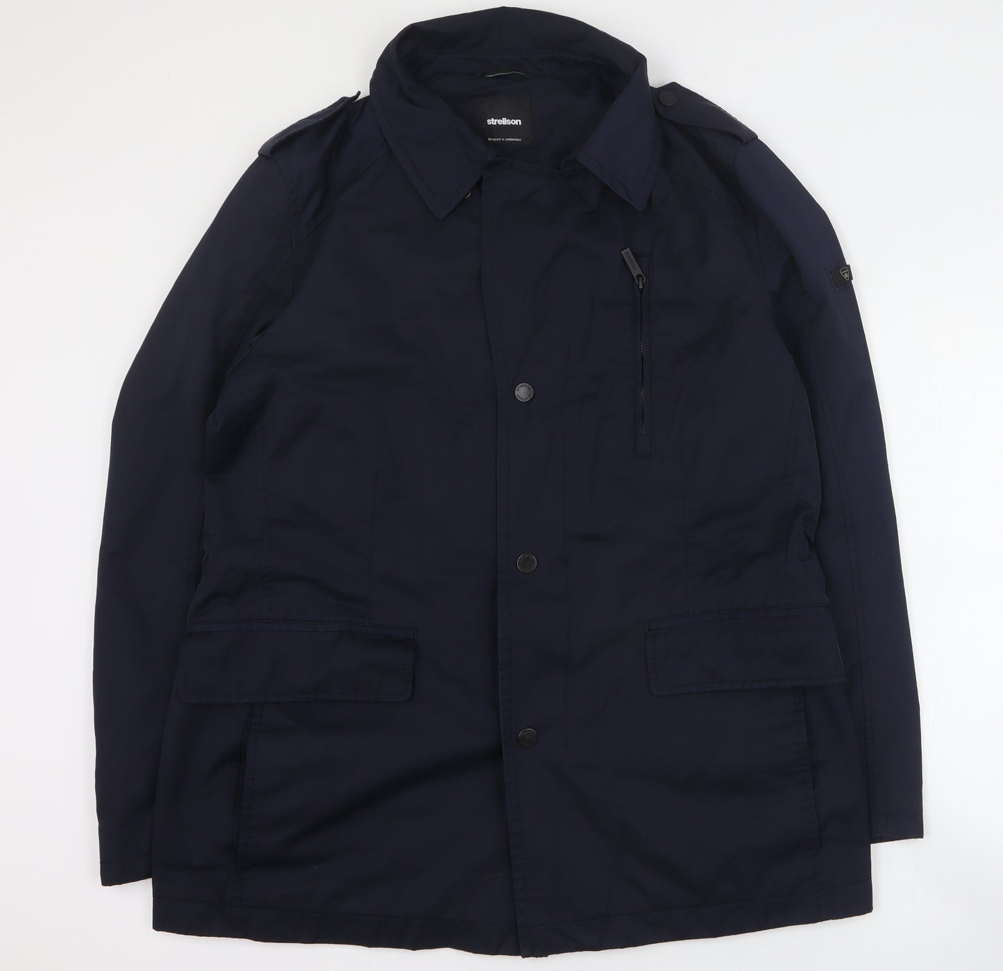 Strellson Mens Blue   Jacket Coat Size M  Zip