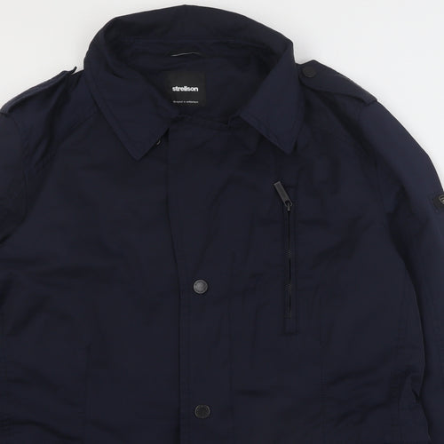 Strellson Mens Blue   Jacket Coat Size M  Zip