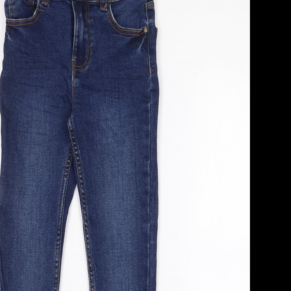Denim Ci. Girls Blue  Cotton Skinny Jeans Size 7-8 Years  Regular
