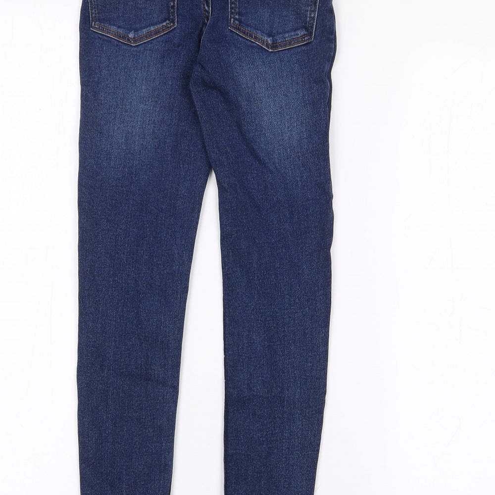 Denim Ci. Girls Blue  Cotton Skinny Jeans Size 7-8 Years  Regular