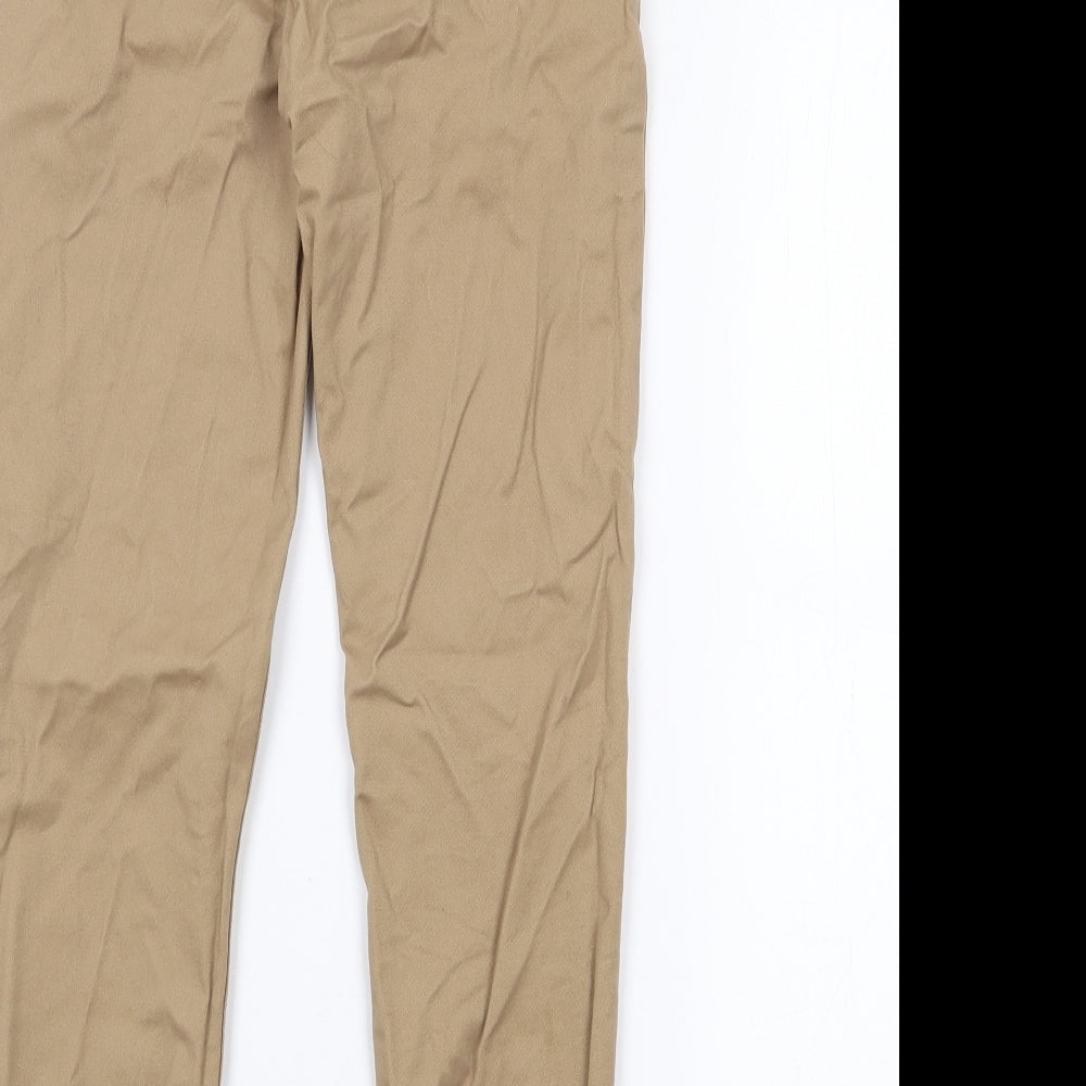 Dunnes Stores Boys Beige  Cotton Chino Trousers Size 7-8 Years  Regular