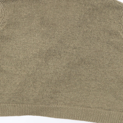 Kenneth Cole Womens Green Roll Neck  Acrylic Cardigan Jumper Size M