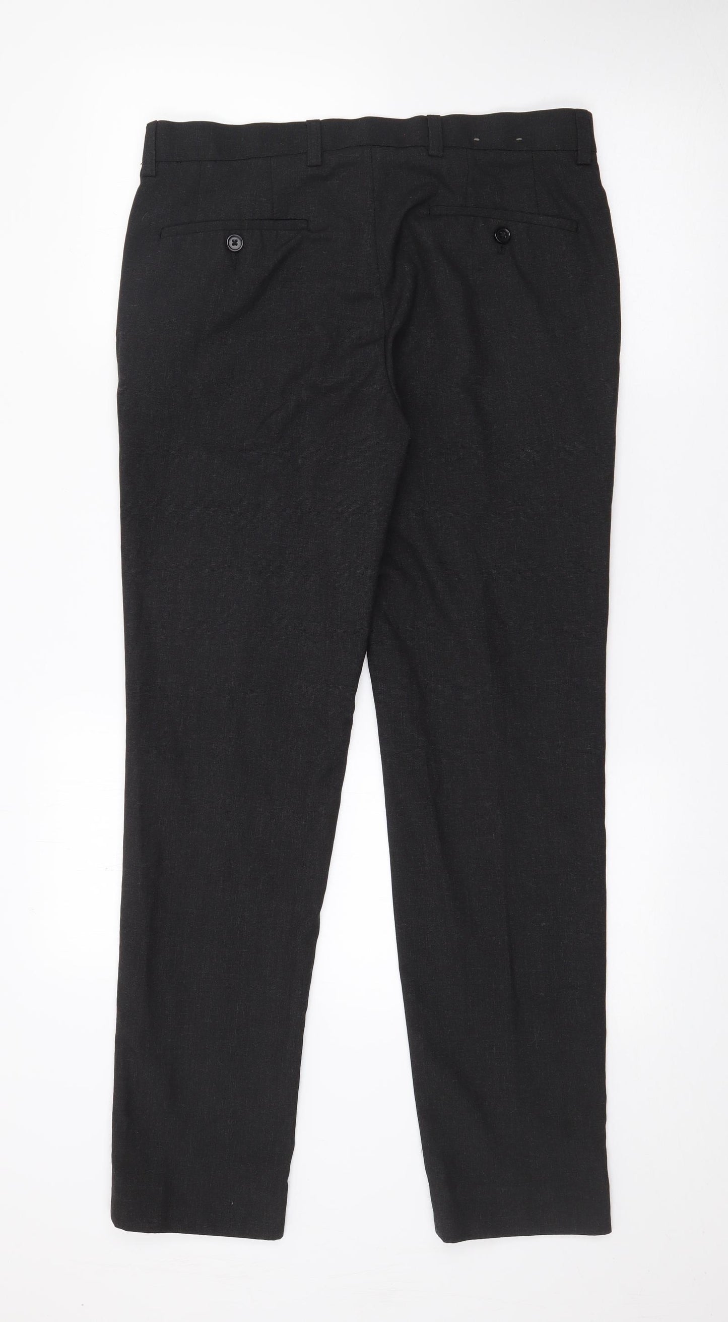 NEXT Womens Grey  Polyester Trousers  Size 32 in L30 in Regular