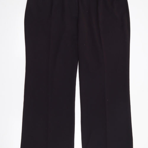 Marks and Spencer Womens Purple  Polyester Trousers  Size 20 L28 in Regular