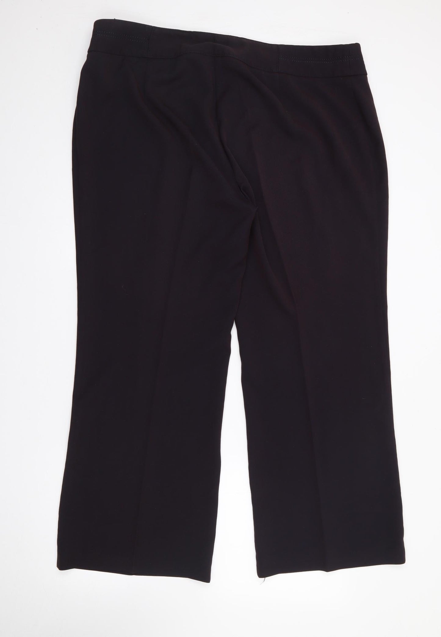 Marks and Spencer Womens Purple  Polyester Trousers  Size 20 L28 in Regular