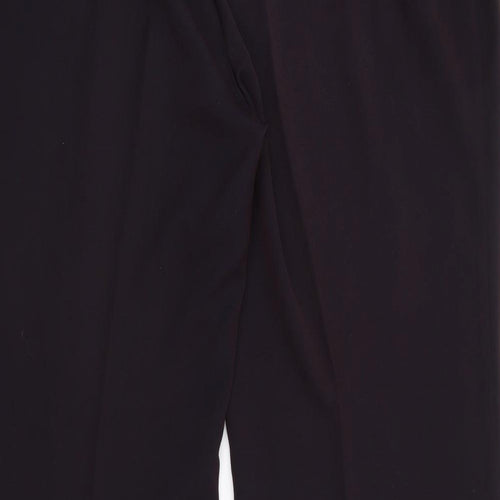Marks and Spencer Womens Purple  Polyester Trousers  Size 20 L28 in Regular