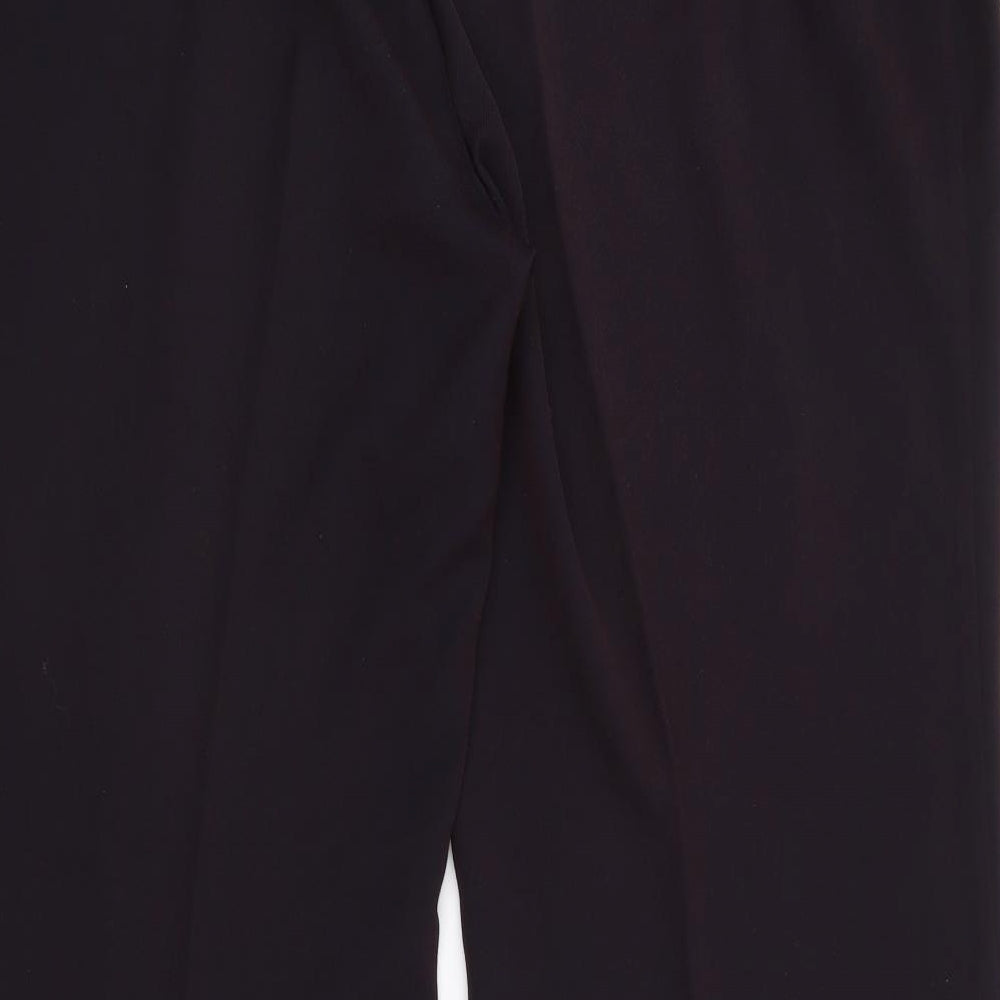 Marks and Spencer Womens Purple  Polyester Trousers  Size 20 L28 in Regular