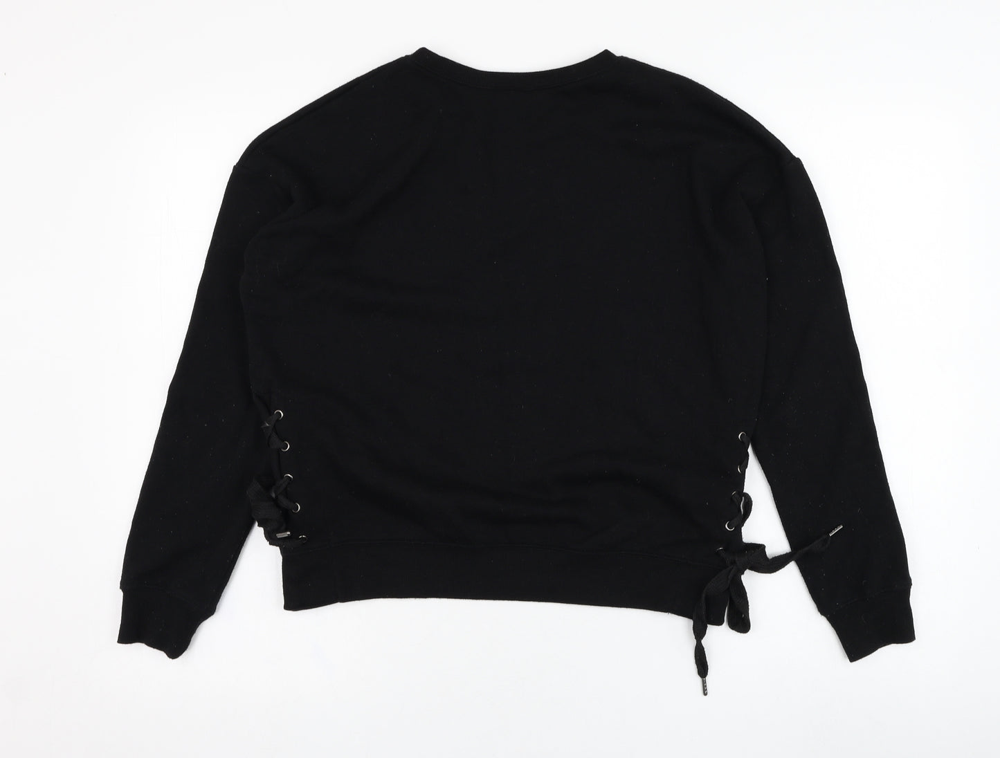 New Look Womens Black  Polyester Pullover Sweatshirt Size 10  Pullover