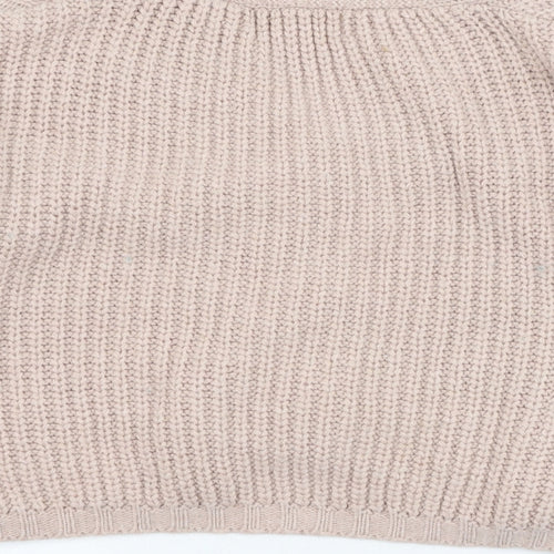 COLLEZIONE GRIA Womens Pink V-Neck  Acrylic Cardigan Jumper Size M
