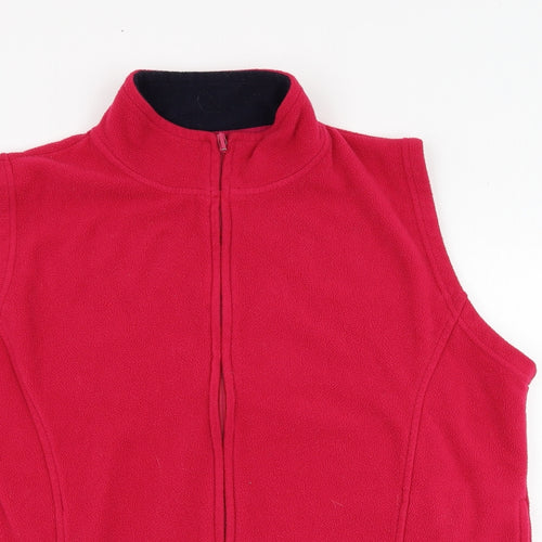EWM Womens Pink  Polyester Full Zip Sweatshirt Size 18  Zip - Fleece