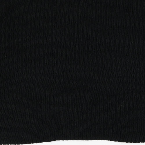 New Look Womens Black Round Neck  Acrylic Pullover Jumper Size S