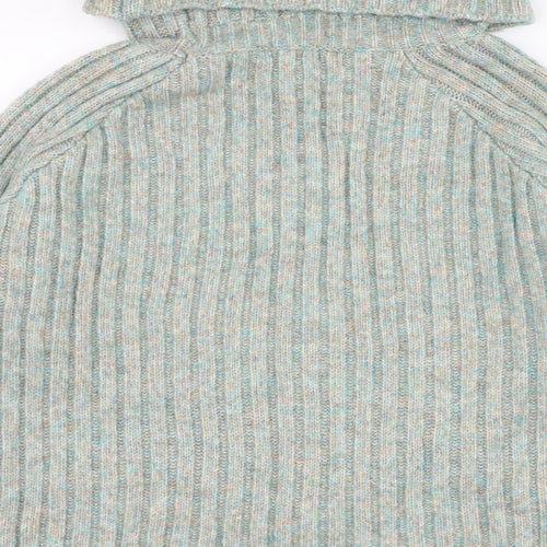 George Womens Green Roll Neck  Acrylic Pullover Jumper Size M