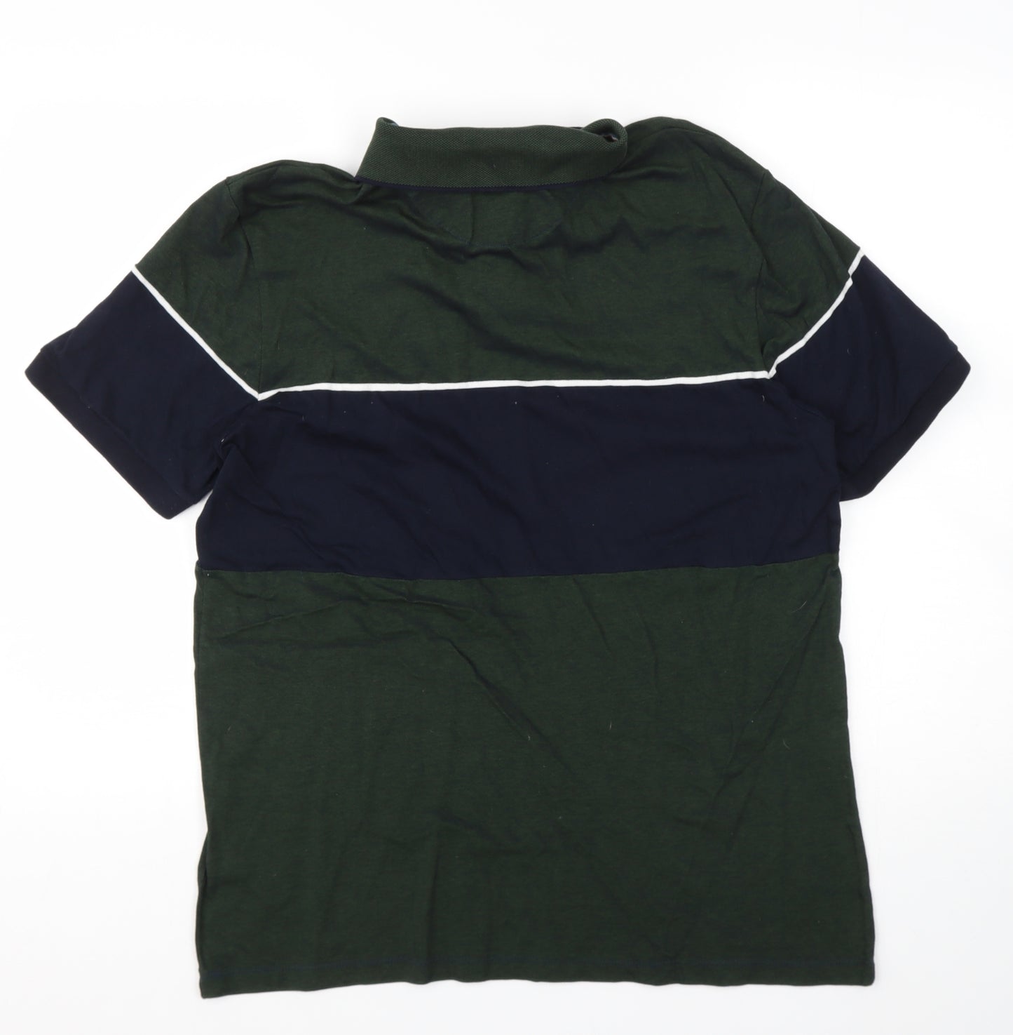 NEXT Mens Green  Cotton  Polo Size L Henley
