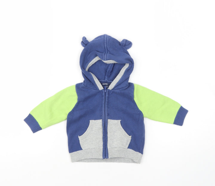Gap Baby Blue Cotton Cardigan Jumper Size 3-6 Months