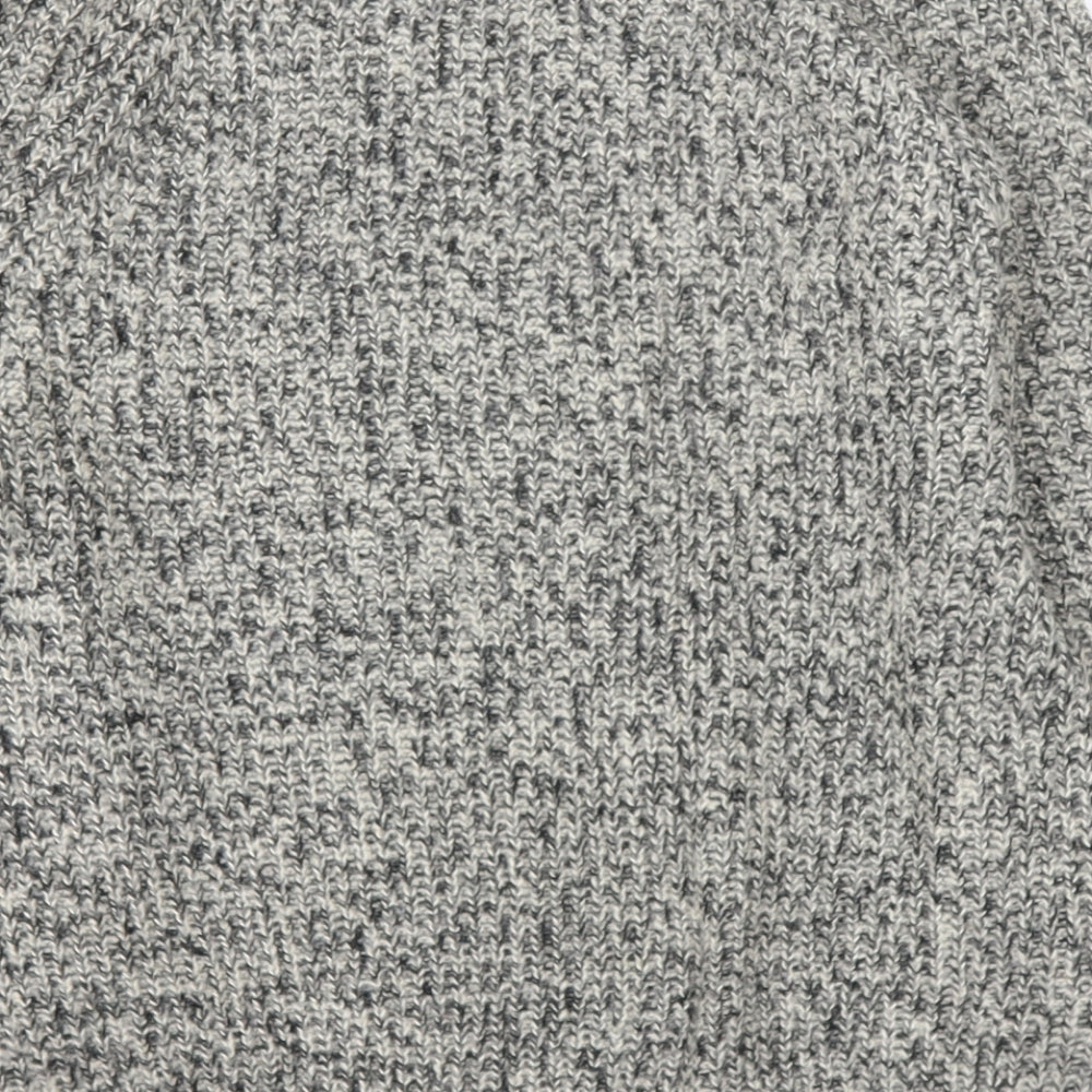 F&F Womens Grey Round Neck  Acrylic Pullover Jumper Size 12
