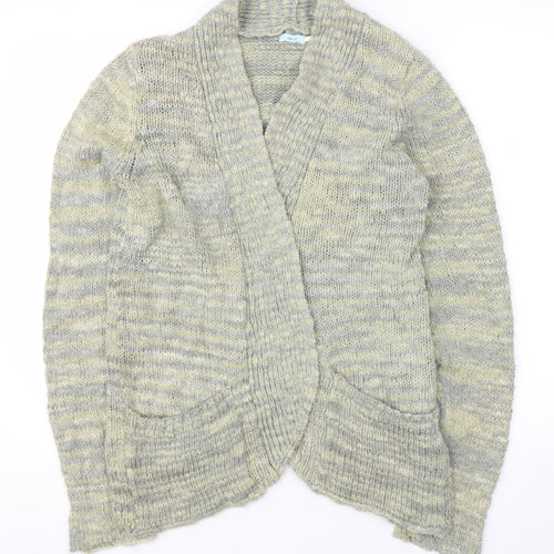 Kimchi Blue Womens Green V-Neck  Cotton Cardigan Jumper Size L