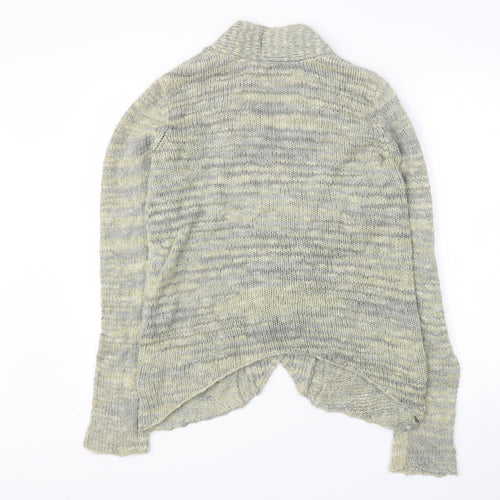 Kimchi Blue Womens Green V-Neck  Cotton Cardigan Jumper Size L
