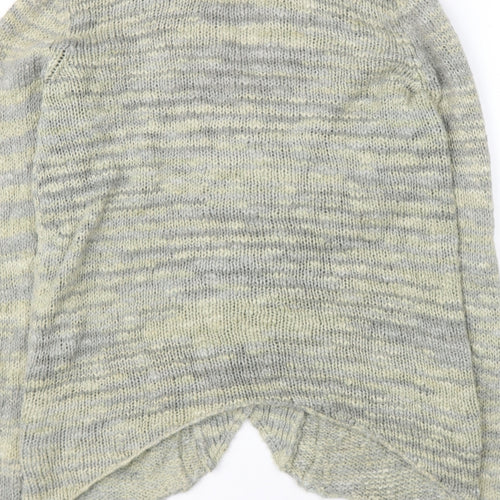 Kimchi Blue Womens Green V-Neck  Cotton Cardigan Jumper Size L