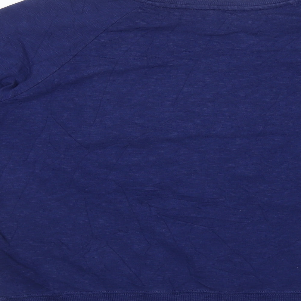 Marks and Spencer Womens Blue  100% Cotton Pullover Hoodie Size 8   - Lucky