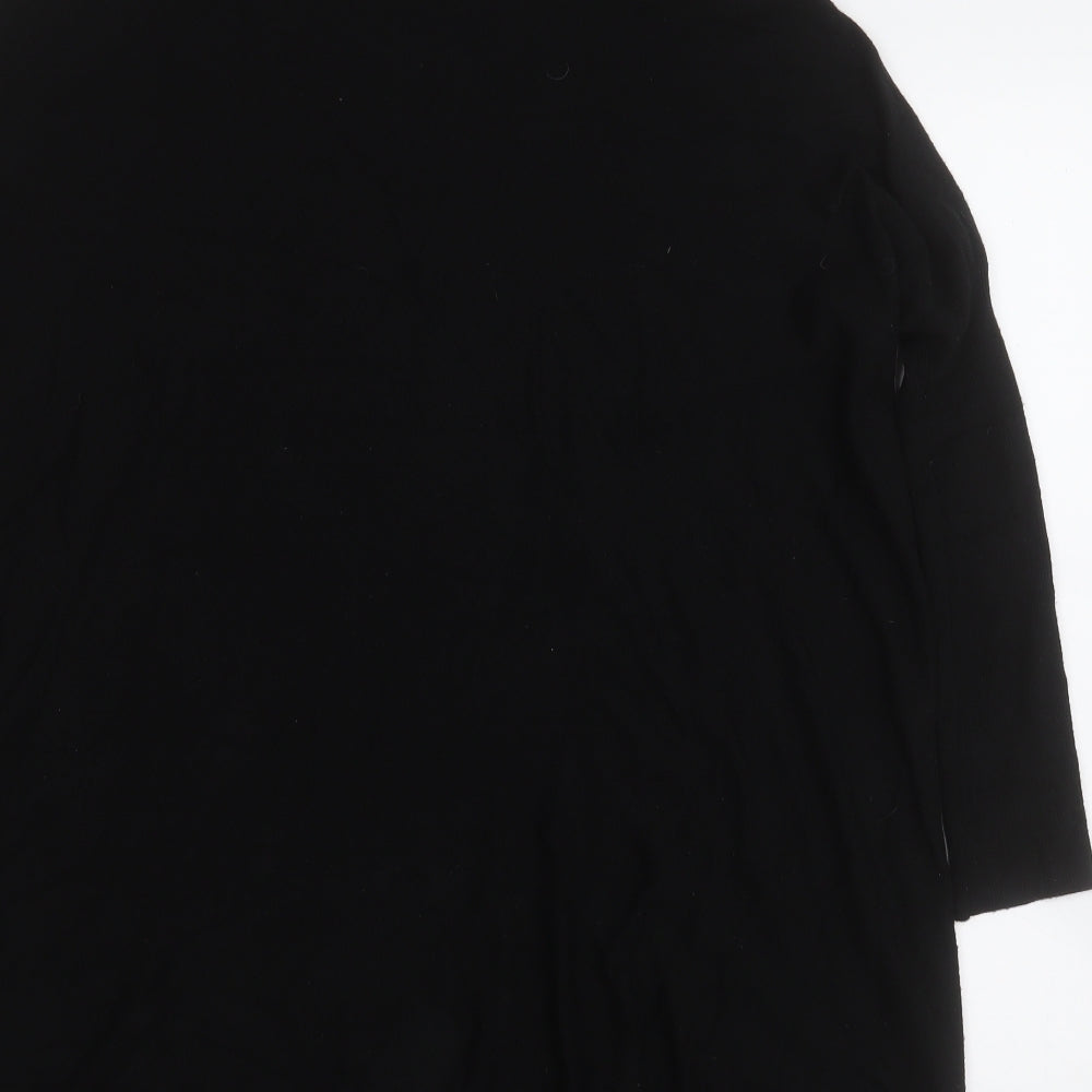 Paramour Womens Black  Viscose Jumper Dress  Size S  Round Neck  - Love Heart