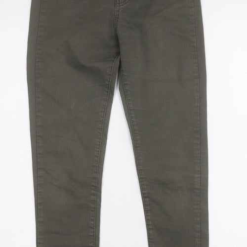 porto bello Womens Green  Cotton Skinny Jeans Size 8 L26 in Regular Button