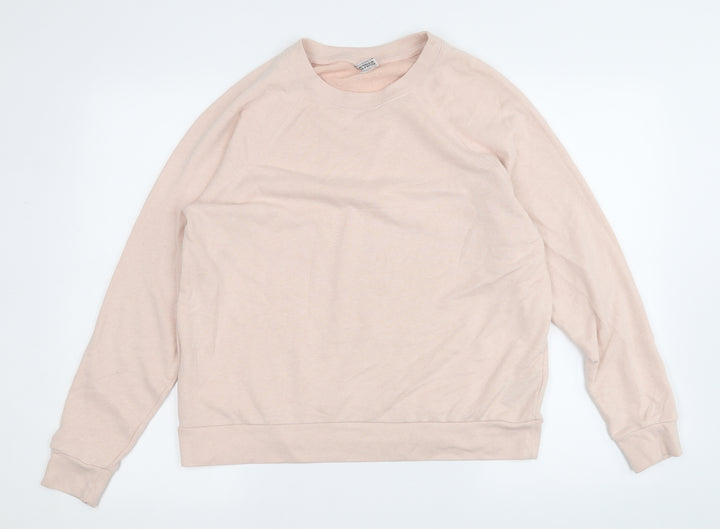 Preworn Womens Pink  Polyester Pullover Sweatshirt Size L