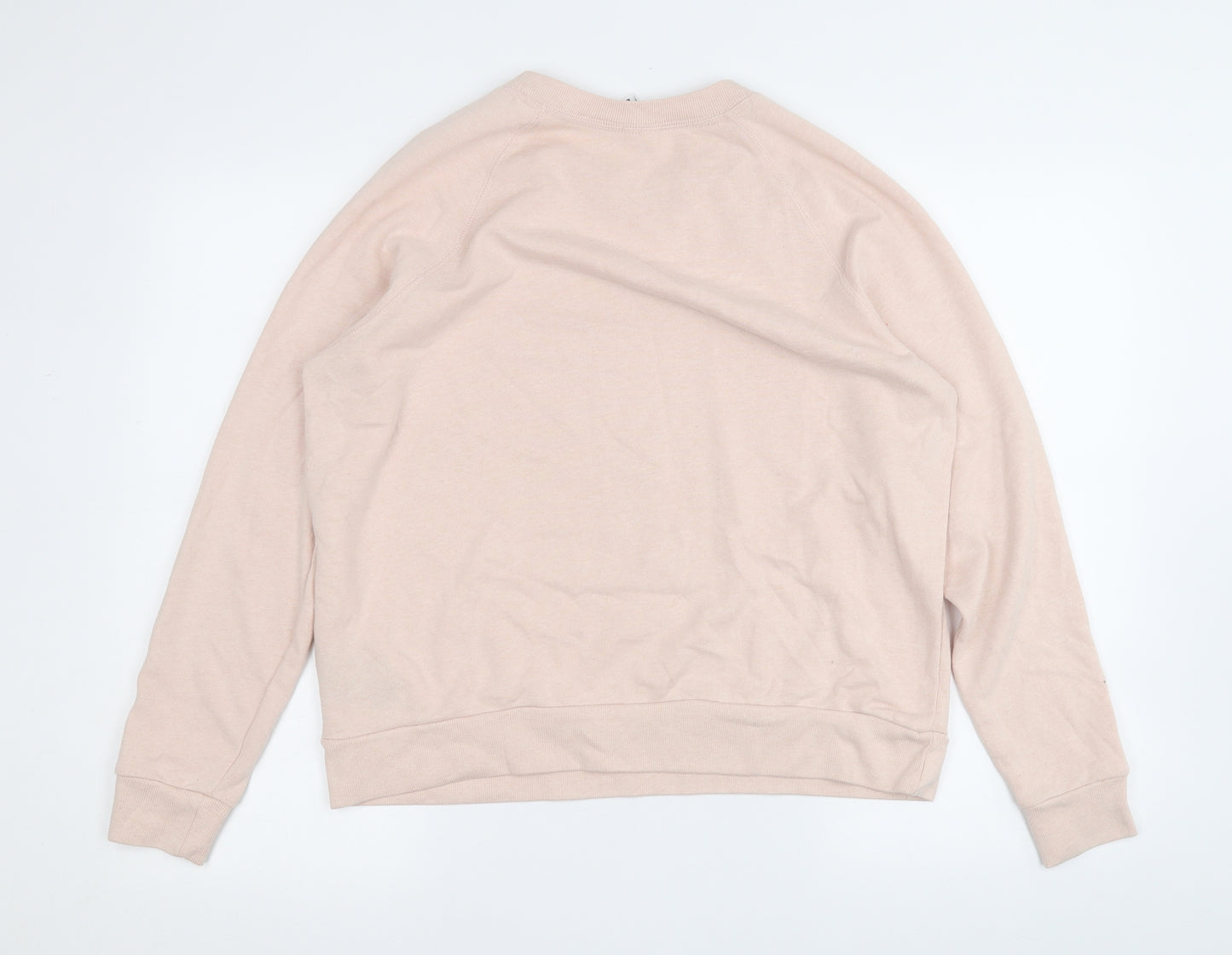 Preworn Womens Pink  Polyester Pullover Sweatshirt Size L