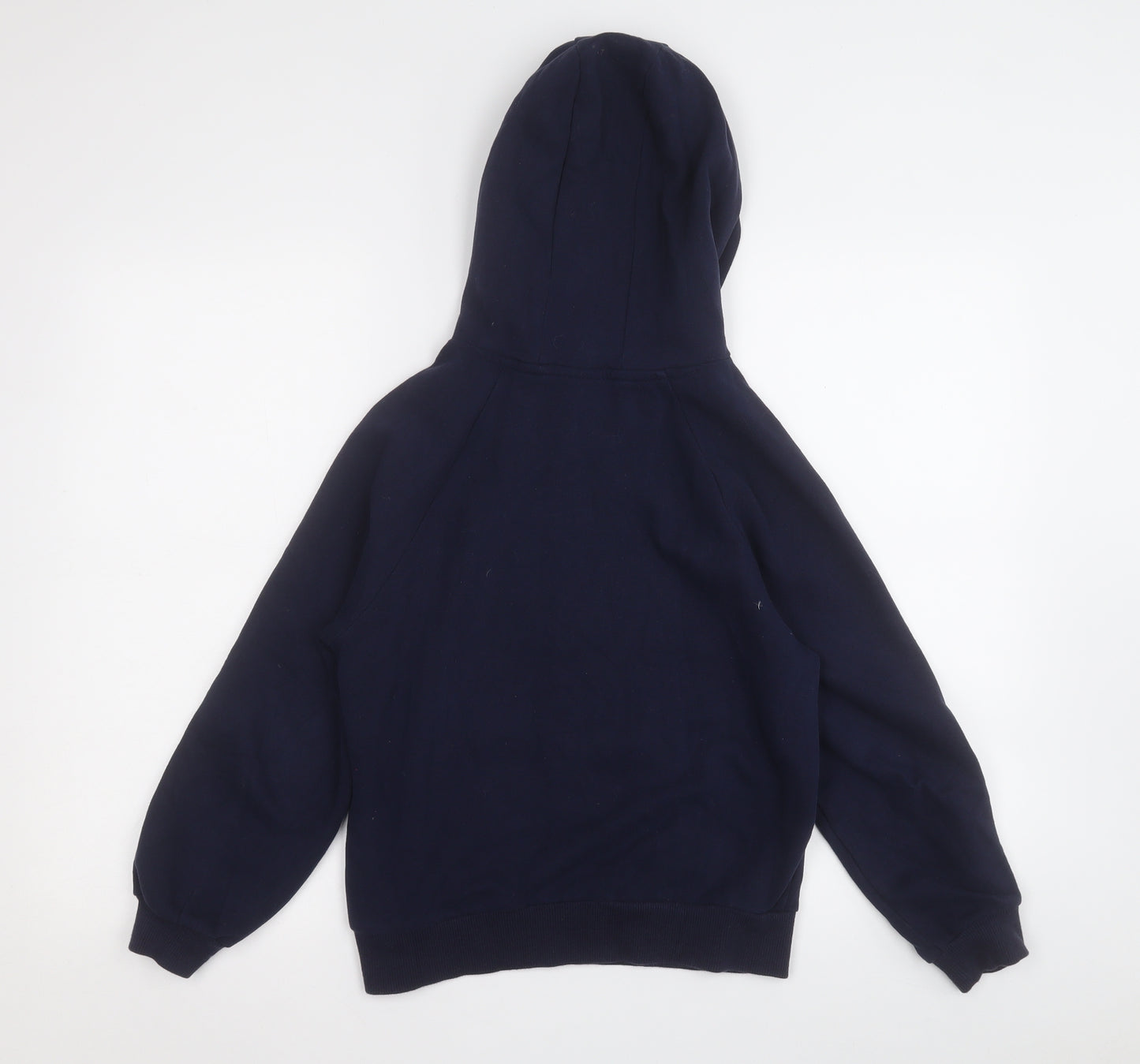 NEXT Girls Blue  Cotton Pullover Hoodie Size 11 Years   - Rainbow