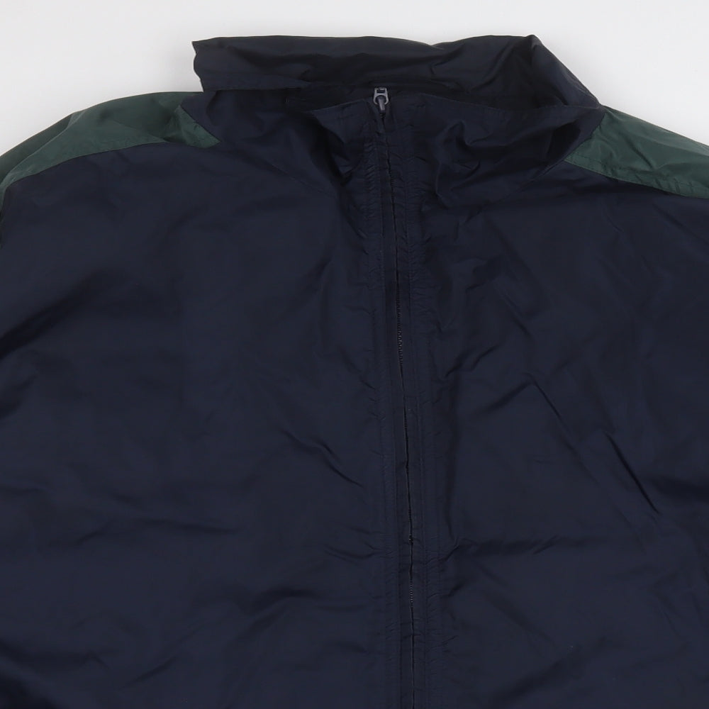 total sport  Mens Blue   Rain Coat Coat Size XL  Zip