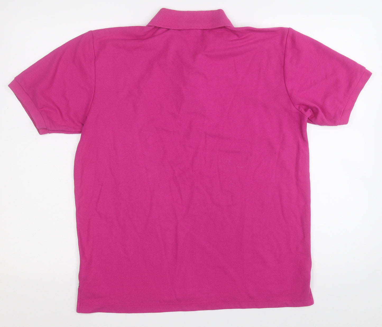Slazenger Mens Purple  Polyester  Polo Size L Collared Button