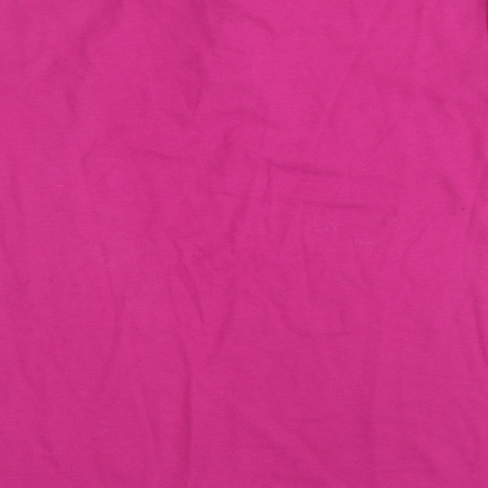 Slazenger Mens Purple  Polyester  Polo Size L Collared Button