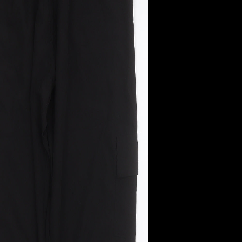 Pep&Co Womens Black  Polyester Jogger Trousers Size 16 L27 in Regular