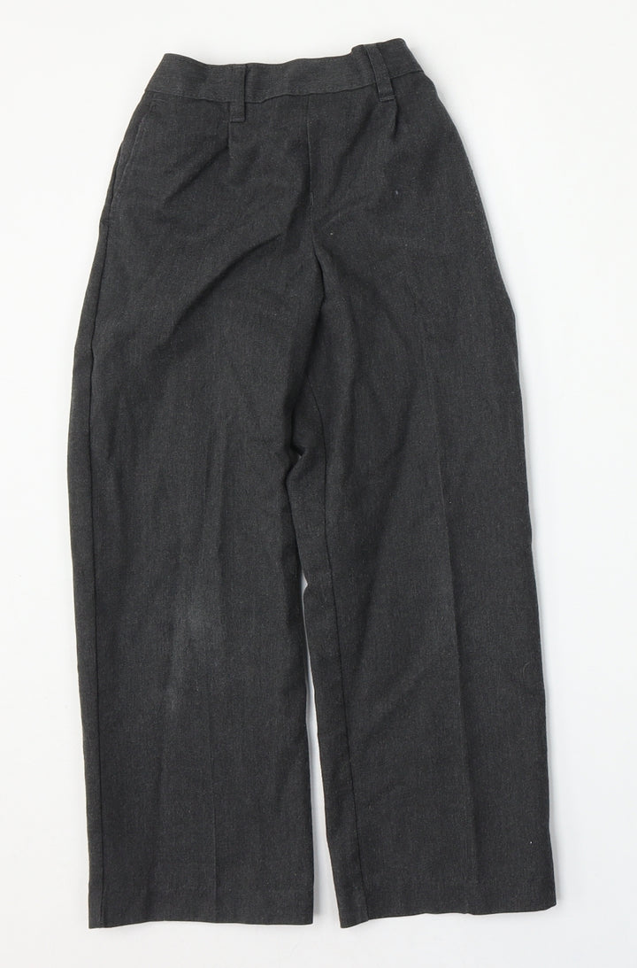 Marks and Spencer Girls Grey  Polyester Capri Trousers Size 6 Years  Regular